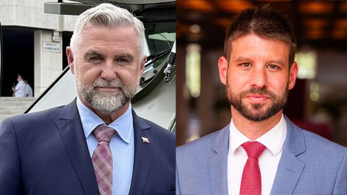 Tibor Gašpar a Michal Šimečka